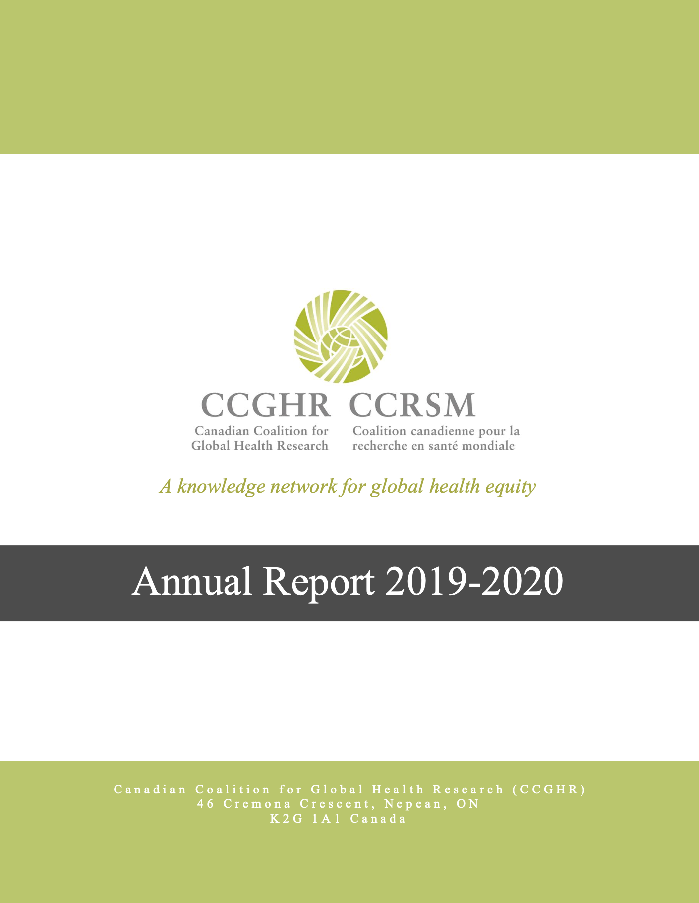 2019-20 annual report cover 2019-20 annual report cover